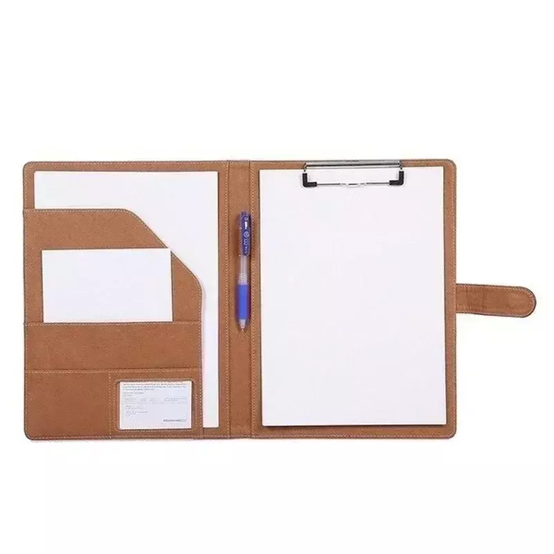 Multifunctional A4 Conference Folder Business Stationery PU Leather Contract File Folders Binder Office Supplies Desk Organizers