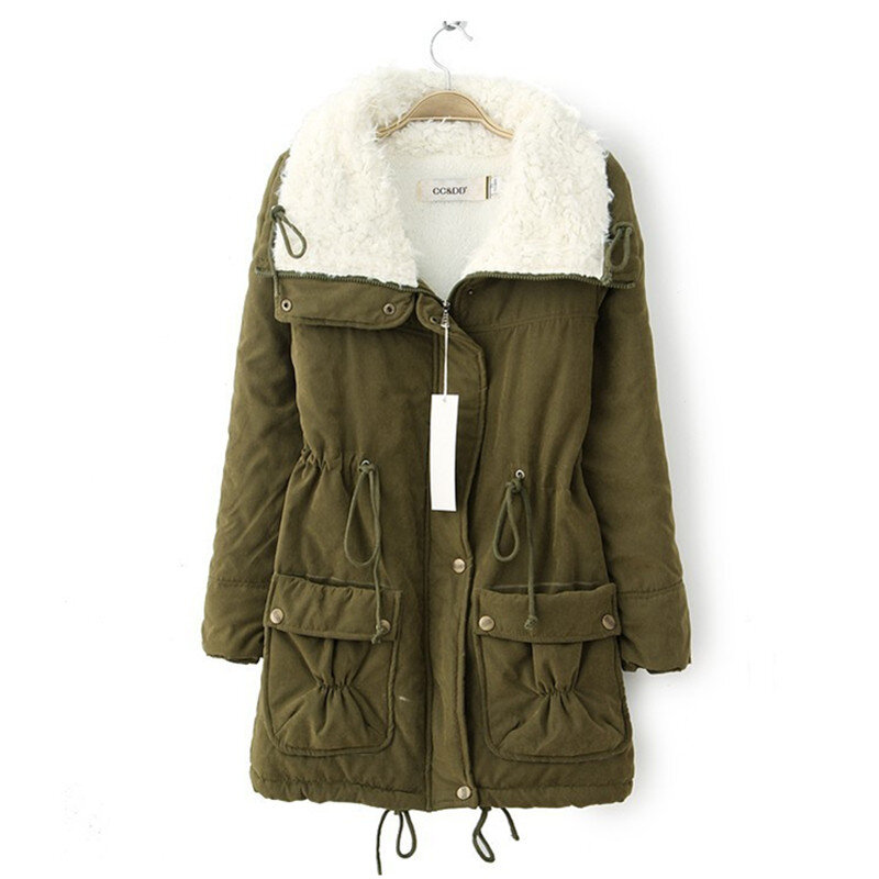 Зимние парки UHYTGF, женское хлопковое пальто, женская кашемировая теплая осенняя куртка из ягненка, Женская Корейская верхняя одежда большого размера 3XL 420