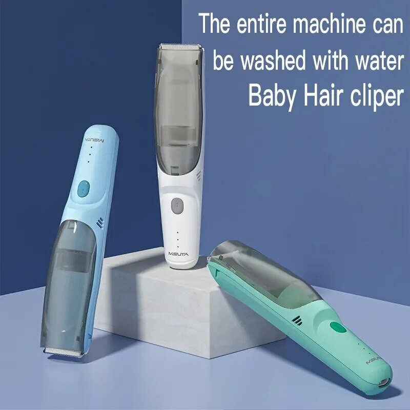 ماكينة حلاقة كهربائية للأطفال تمتص الشعر ، ماكينة حلاقة كهربائية للأطفال البالغين مقاومة للماء
