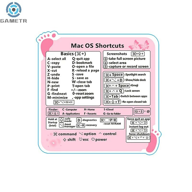 Autocollant de clé de raccourci pour MacPlePro 13, Air 13, Windows, Word, Excel, décalcomanie, ShortSulSticker, système Mac OS, 13-16 ", nouveau