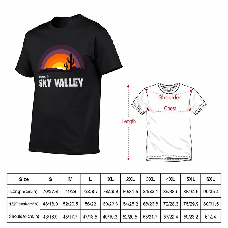 Welcome To Sky Valley 티셔츠, 빠른 건조, 동물 프린트 셔츠, 소년 남성 의류, 남성 그래픽 티셔츠 팩, 신제품