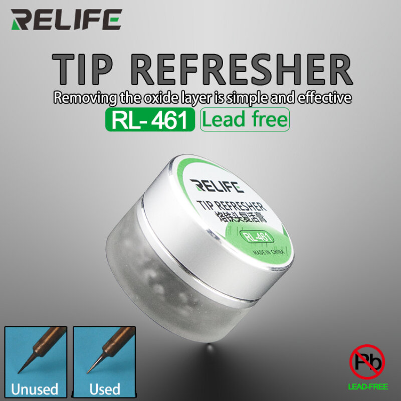 RELIFE RL-461เครื่องเชื่อมเหล็ก Tip Cleaner Refresher สำหรับลบชั้นออกไซด์ของ Solder เคล็ดลับคืนและ Update ซ่อมเครื่องมือ