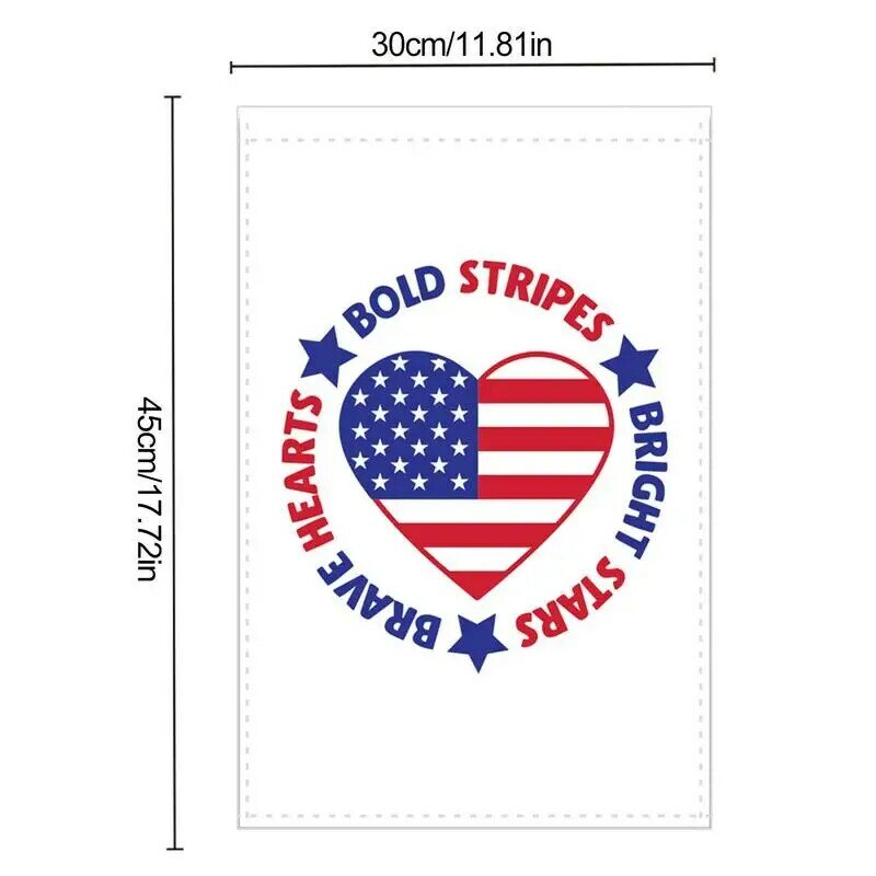 4th Of July Garden Flag Double Sided Memorial Day Yard Flag American Garden Flag Memorial Day Yard Flag Patriotic Flag For
