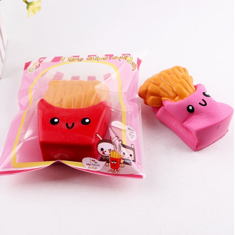 77HD French Fries Scented Slow Rising Stress Relief Squeeze Hand Toy Jumbo Kids Gift