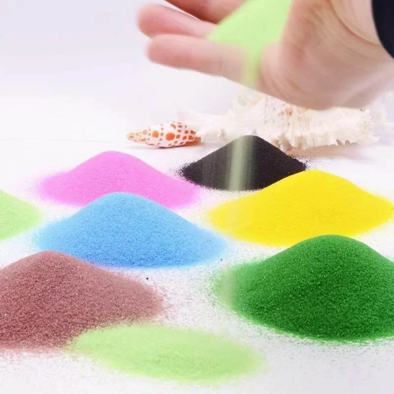 25g/Pack Decoration Hourglass Colored Sand Empty Bottle DIY Sandglass Children's Stress Relief Toys Micro Desk Accessories Gift