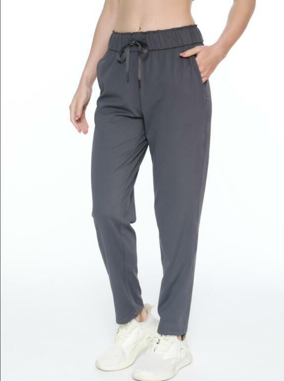 Pantalon taille haute pour femme, vêtements sportifs décontractés FjWomen, confortable, proximité, pantalon Wstring