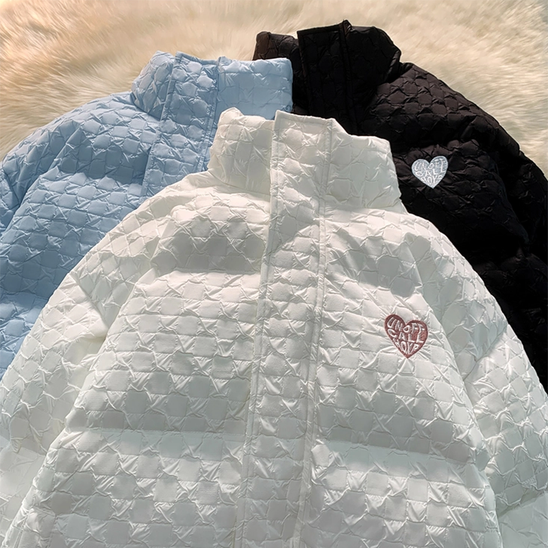 Parka con cuello levantado para mujer, chaqueta básica de plumón de algodón, suave y gruesa, moda de invierno, 2022