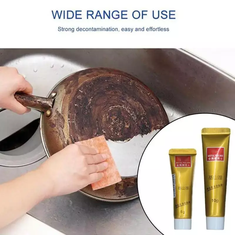 New 10g Metal Polishing Paste Polishing Wax Mirror Metal Steel Ceramic Watch Polishing Paste Rust Remover Kitchen Accessories