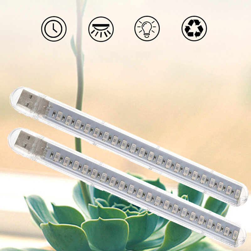 식물 조명용 USB LED 성장 조명, 전체 스펙트럼 10W DC 5V, 식물 램프