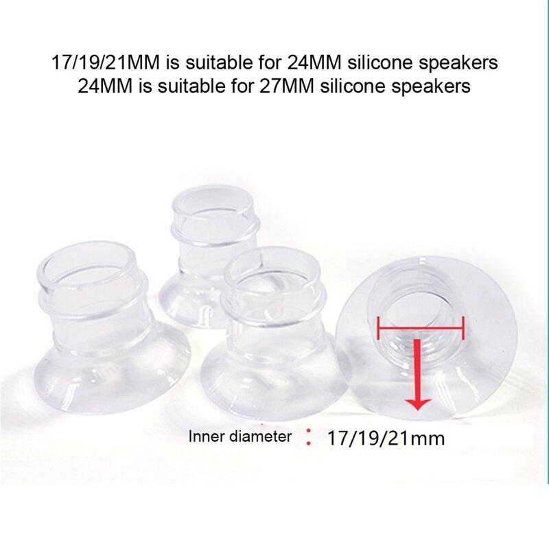 Breast Pump Shields Flange Inserts 17/19/21mm for 24mm-30mm Collection Cup Wearable Breast Pump Converter Accessories P31B