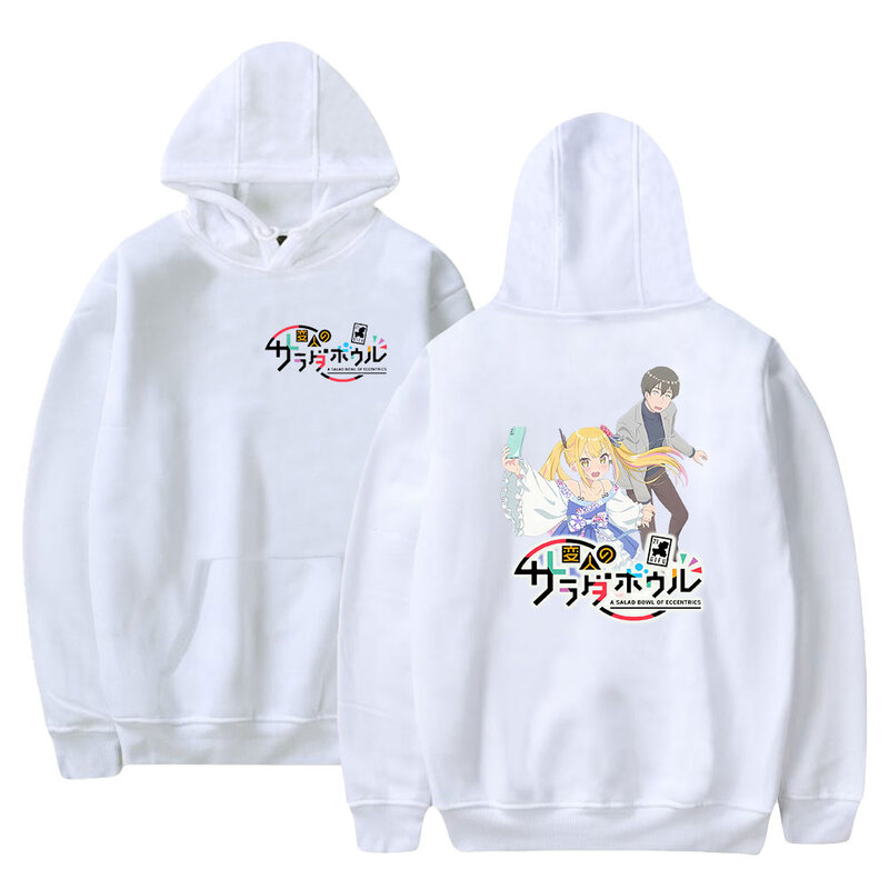 Henjin no Salad Bowl Anime Hoodie 2024 New Manga Merch Hooded Women Men Fashion Casual Sweatshirts