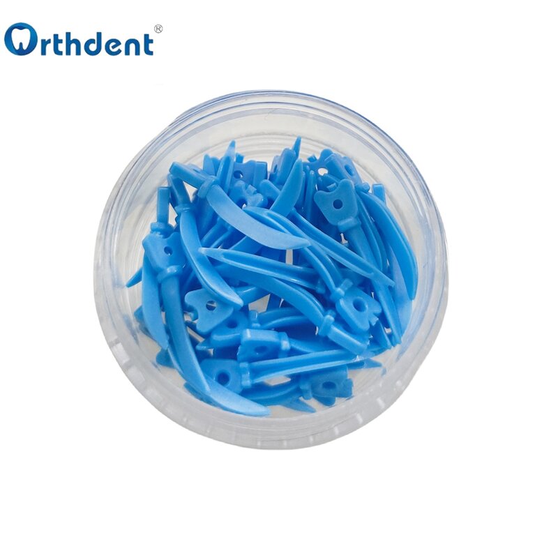 Cuñas dentales de plástico desechables, cuñas de recambio para sistema de matriz seccional con orificio, S/M/L, producto de odontología, 120 piezas