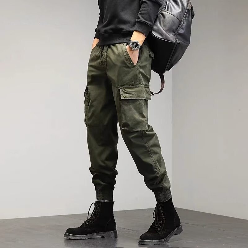 Pantalon cargo adt pour hommes, pantalon cargo d'extérieur à jambe droite multi-poches