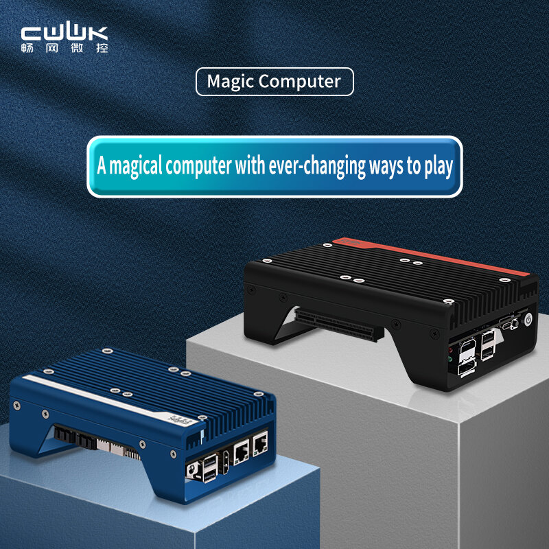 CWWK-ordenador mágico N100, pequeño host, pcie x8, ranura 4NVME, bricolaje, players, nuevo, favorito, impresión 3D