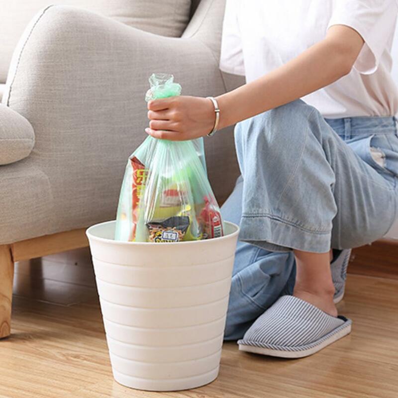 Lightweight 5 Rolls Good Vibrant Colored Waste Garbage Pouch PE Waste Bag Ultra-thick   for Home