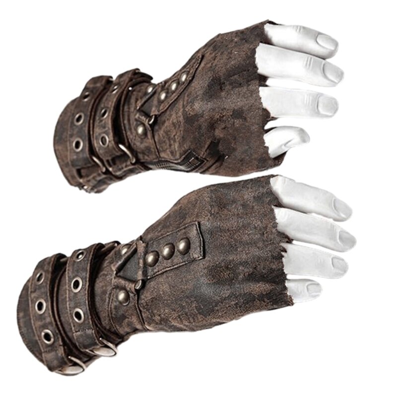 Mittelalterliche Vintage-Boxhandschuh-Armschützer, Steampunk-Armband mit Nieten, Gladiatoren