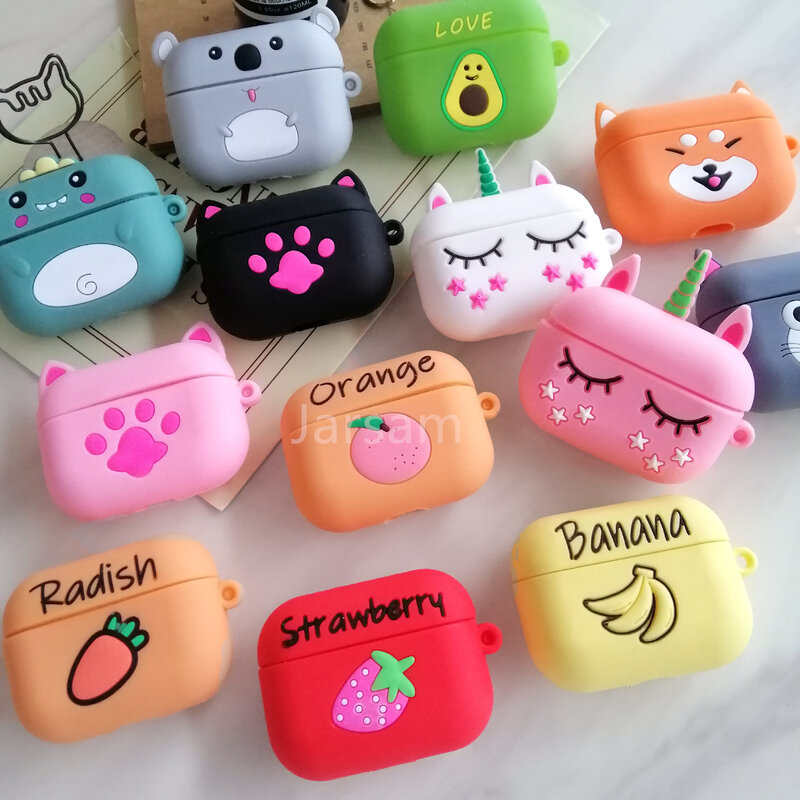 Cute Cartoon Cover for AirPods pro Case for AirPods Pro Case Wireless Headphone Case Earphones Case