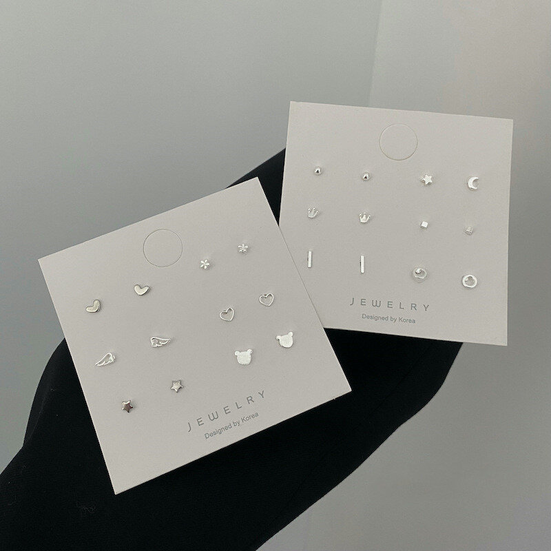 Женские серьги-гвоздики из серебра 925 пробы