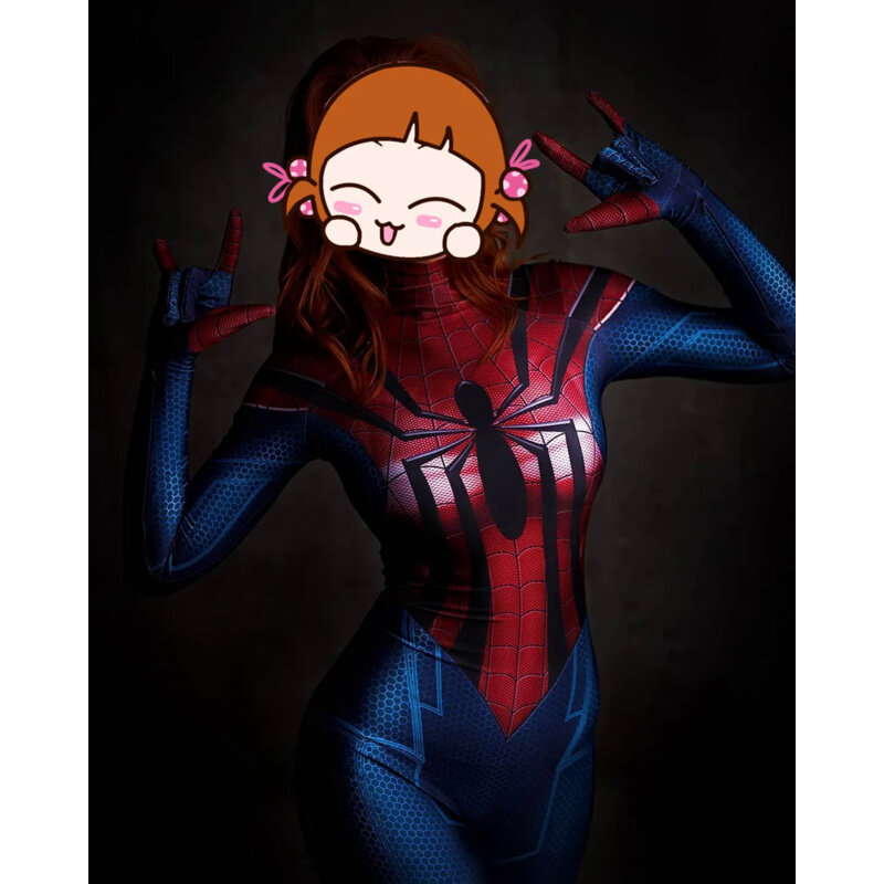 Halloween Spidercosplay traje para mulheres e meninas, terno Zentai, bodysuit, adultos, crianças, macacões de festa