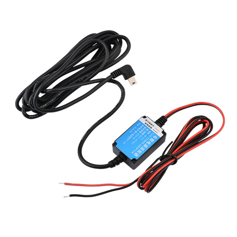 12V 24V To 5V 3A Step Down DC-DC Converter Mini 5PIN USB Cable Car Buck Power Supply Charger Adaptor for GPS DVR Charging