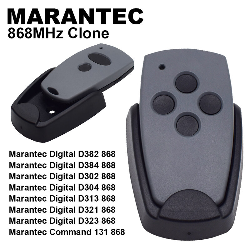 Telecomando per porta del Garage nuovo Clone Marantec 868 MHz per Digital 302 382 384 313 304 321 323 131 Marantec nuovo telecomando