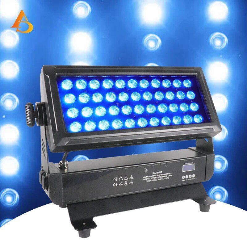 Reflector LED RGBW 4 en 1 para iluminación de escenario, dispositivo de iluminación de pared con Control DMX, resistente al agua, para DJ y discotecas, 44x10W, 10 unidades por lote
