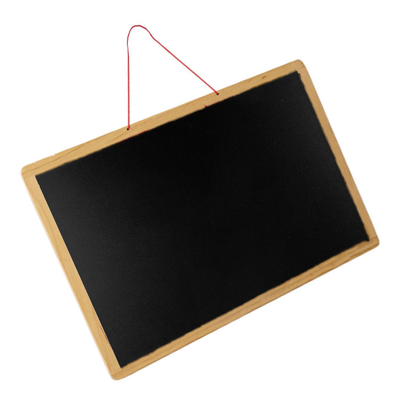 1PC Double-sided Blackboard Whiteboard Practical Wooden Writing Erasable Message Board Small Hanging Blackboards for children