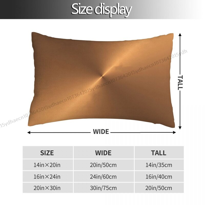 Circular Brushed Copper Texture Printed Pillow Case Backpack Cojines Covers Kawaii Home Decor Pillowcase
