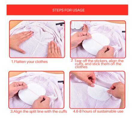 Almohadillas invisibles para el sudor en las axilas, desodorante para el cuidado de las axilas, accesorios antitranspirantes