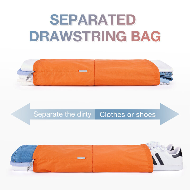 BAGSMART-Embalagem Cubos Compressão Saco De Armazenamento para Viagem, Leve Suitcase Organizer, Bagagem Acessórios
