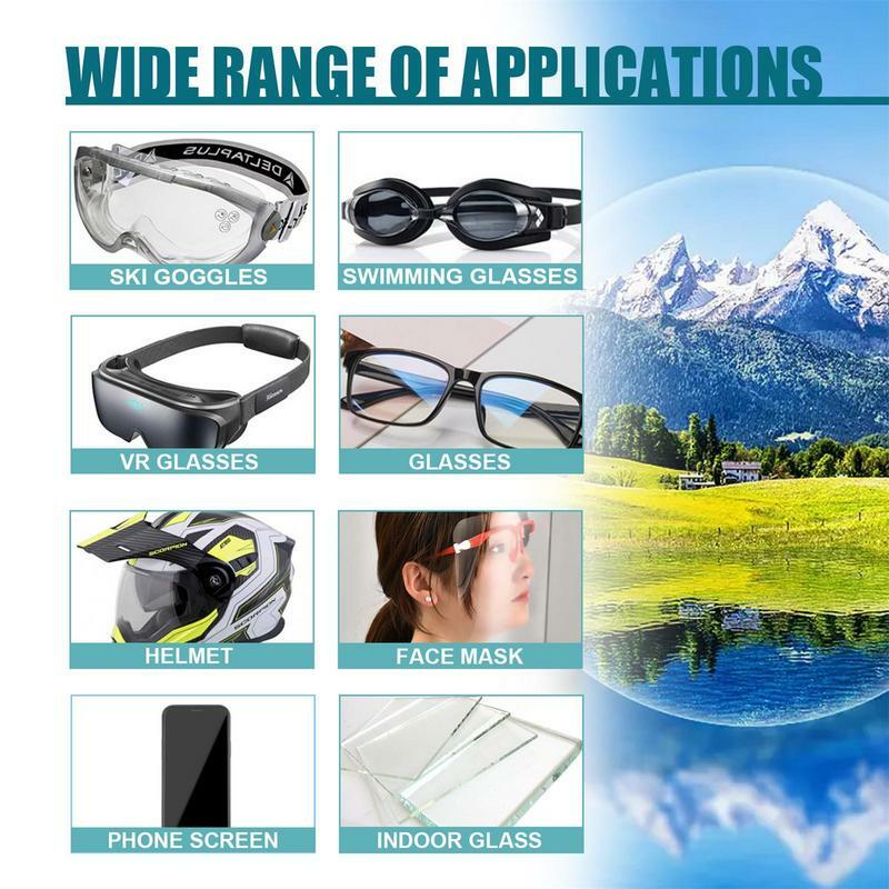 Limpiador de lentes de 100ml, líquido de enfermería, limpieza de gafas de sol, antiniebla, polvo, nebulización, portátil