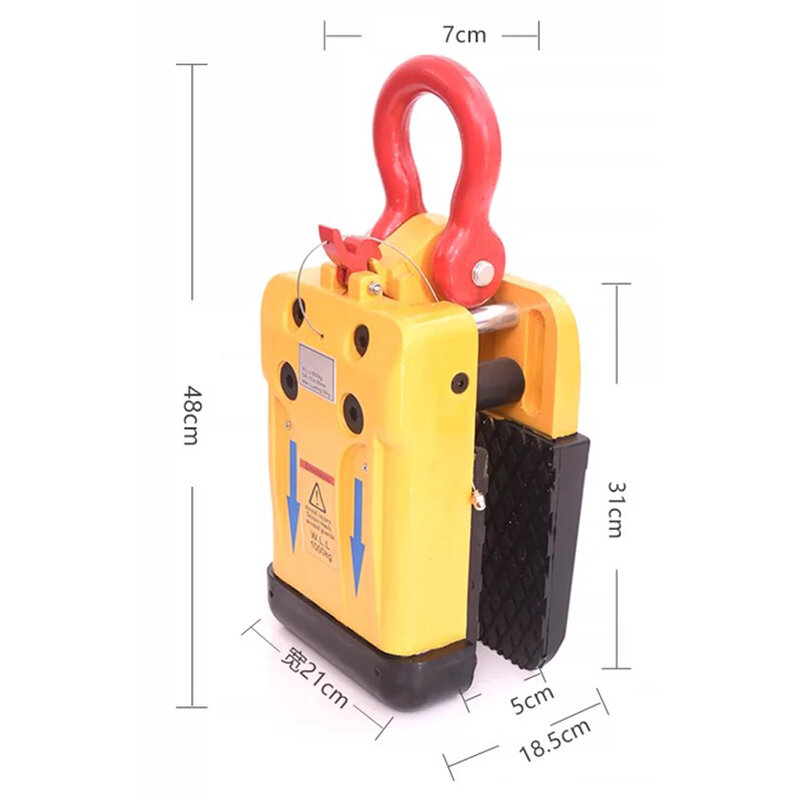 1000kg HT-001 Stone Slab Lifter with White/Black Rubber Lined Grip Range 15mm-60mm Granite Marble Stone Slate Clip Lifting Tools