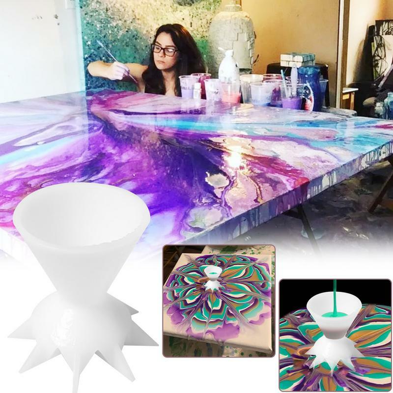 Раздельная чашка для розлива краски, многоразовые принадлежности для розлива краски, инструменты для рисования, сетка для создания уникальных узоров, инструменты для рисования «сделай сам»