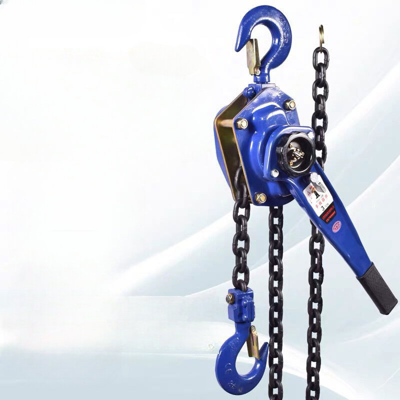 1 T Pulling Wrench Hoist Manual Lifting Chain Hoist Hand Chain Hoist Hook Portable Lever Block inverted Chain Hoist Tightener