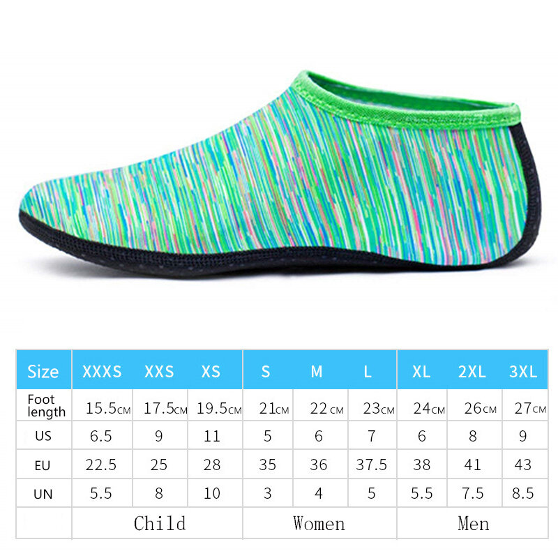 1Pair Quick Dry Beach Shoes Non-Slip Diving Socks for Swimming Pool Surfing Snorkeling Water Sport Fins Flippers Adults Kids