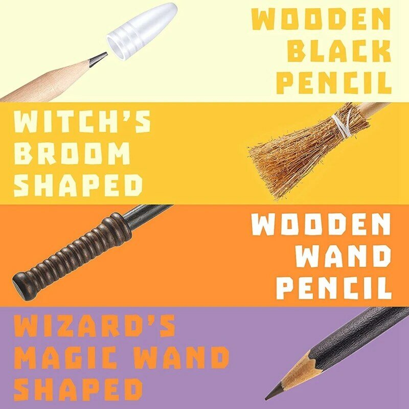 Witch Broom Pencils, Wand Pencils, Theme Birthday, Goody Bag, Filler Favors, Party Supplies, 20 Pcs