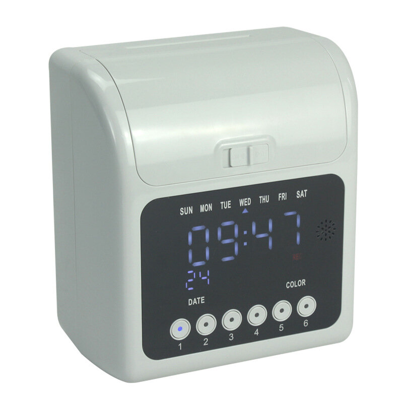 English attendance machine cross-border clock clock paper card clock machine microcomputer card entry and exit sign-in 158L