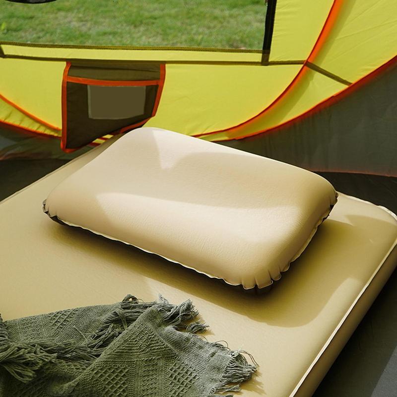 キャンプ用のポータブルインフレータブルピロー,人間工学に基づいた快適で洗える,超軽量