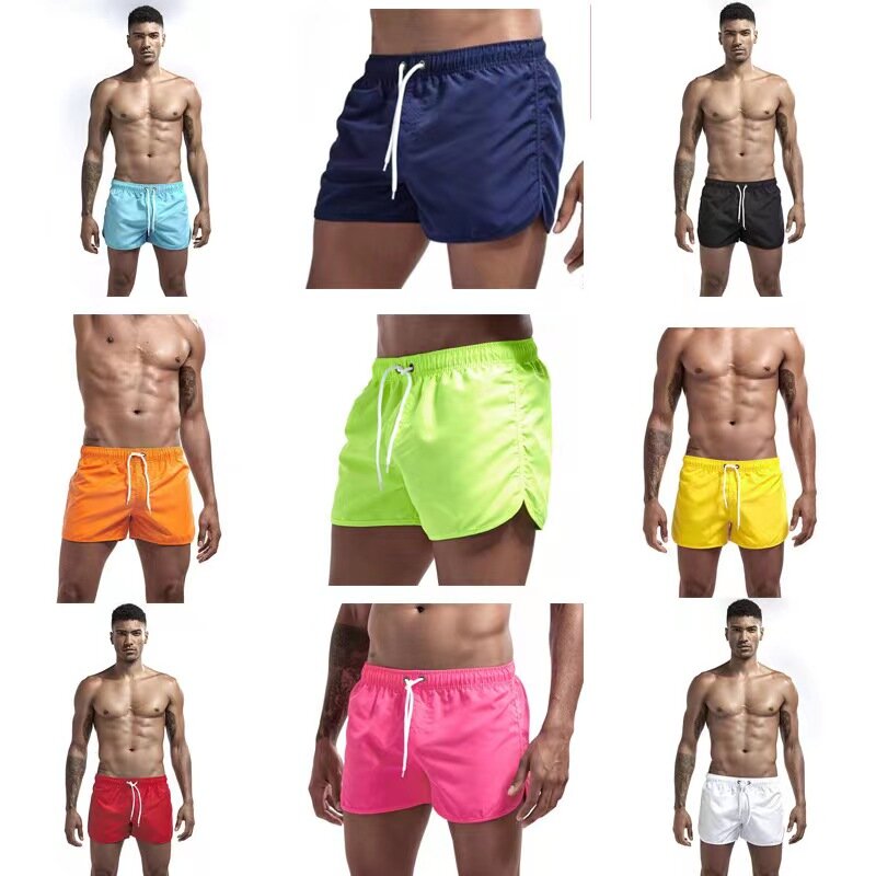 Роскошный пляжный костюм 2024, одежда для фитнеса и бега, новые мужские и женские быстросохнущие купальники, шорты