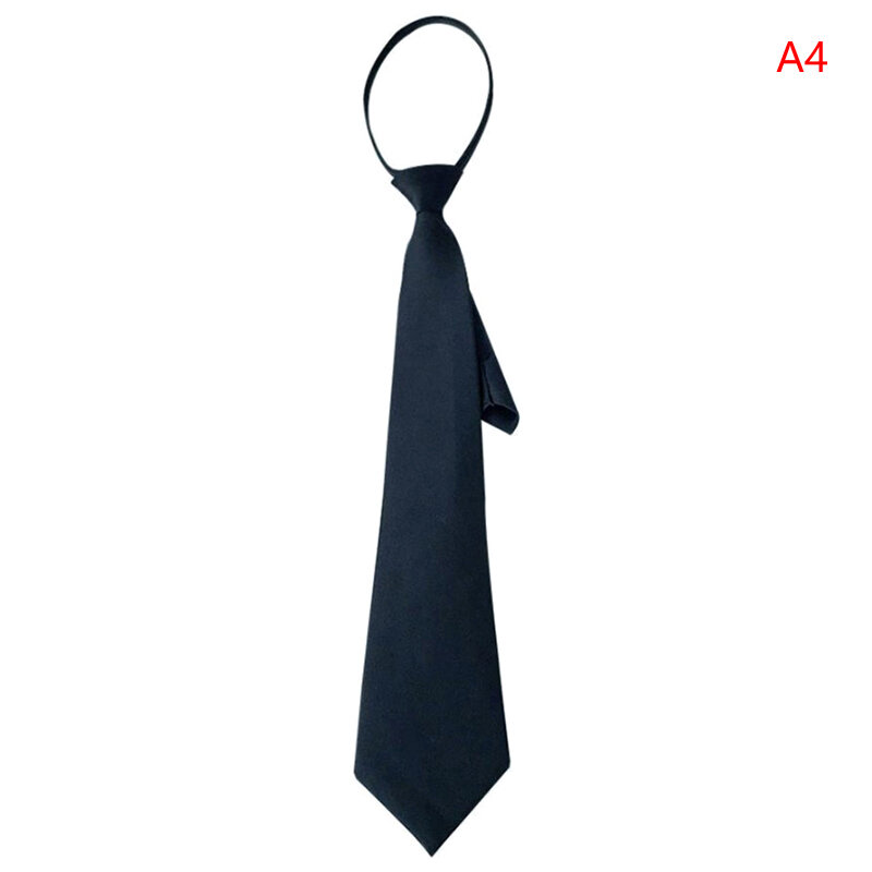 Czarna klapka na mężczyznach wiążą krawaty bezpieczeństwa dla mężczyzn, kobiet, krawat, krawat, krawat, Steward pogrzebowy, czarny krawat, matowy, czarny G2E5