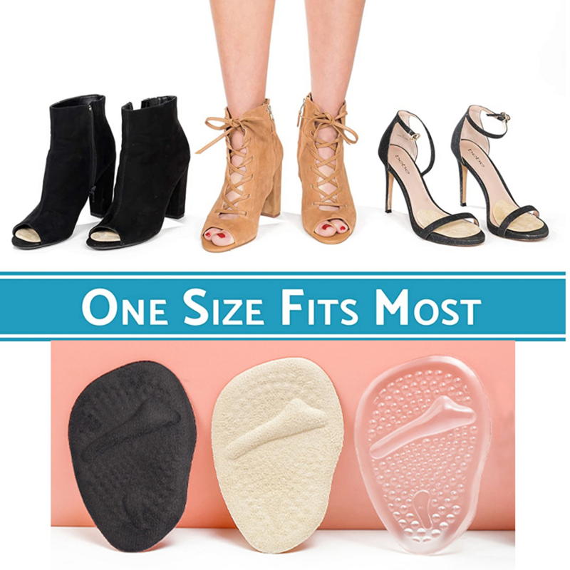 Силиконовые гелевые стельки для женщин, обувь на высоком каблуке, сандалии, Нескользящие стельки для снятия боли в ногах, вставки на половину подошвы, стельки для передней части стопы