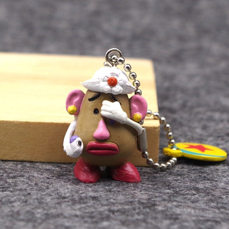 Figurines d'anime de dessin animé Disney pour enfants, tête de Mr.Potato, porte-clés de personnages mignons, ornements de collection de pendentifs, modèle de jouet en PVC, cadeaux