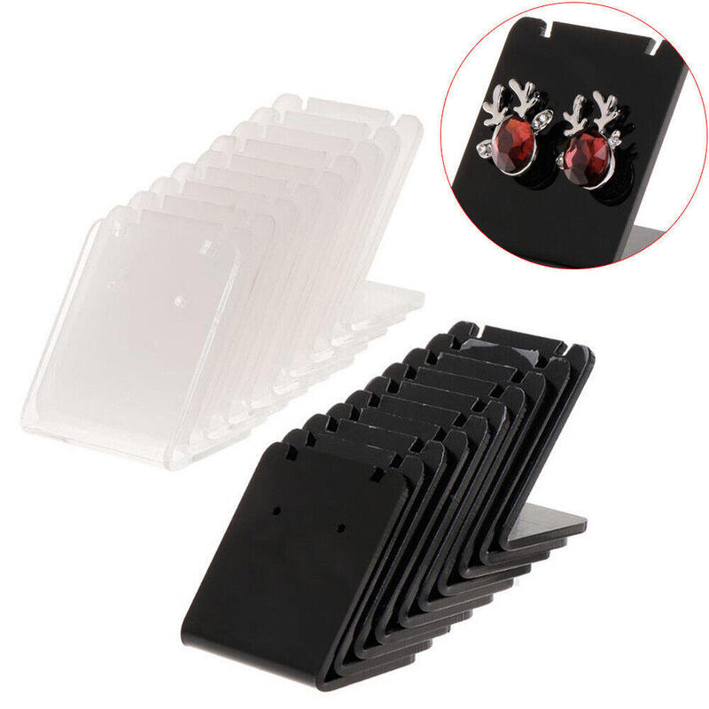 Jewelry Display Stand Holder Acrylic L Shape Rectangle Earring Necklace Ear Stud Storage Organizer Rack Jewelry Show Props Shelf