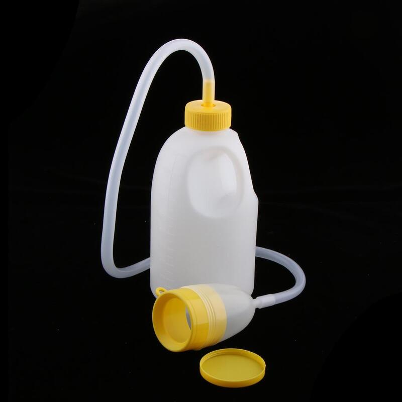 Botol urinoir pria 1700ml, dapat digunakan kembali wadah drainase malam Kolektor