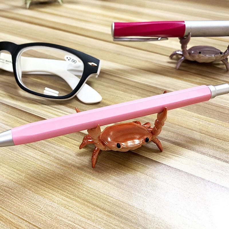 جديد اليابانية الإبداعية لطيف كراب حامل قلم رفع الأثقال السرطانات حامل قلم قوس تخزين الرف هدية القرطاسية