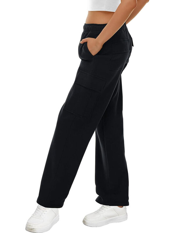 CHQCDarlys damskie spodnie Cargo spodnie dresowe Casual elastyczny, wysoki talia spodnie joggery luźne sportowe spodnie do ćwiczenia gimnastyczne