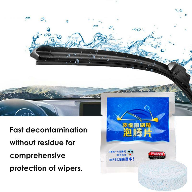 Windshield Cleaner Tablet Car Windshield Concentrated Washer Tablets Solid Car Effervescent Tablet Windshield Wiper Cleaning