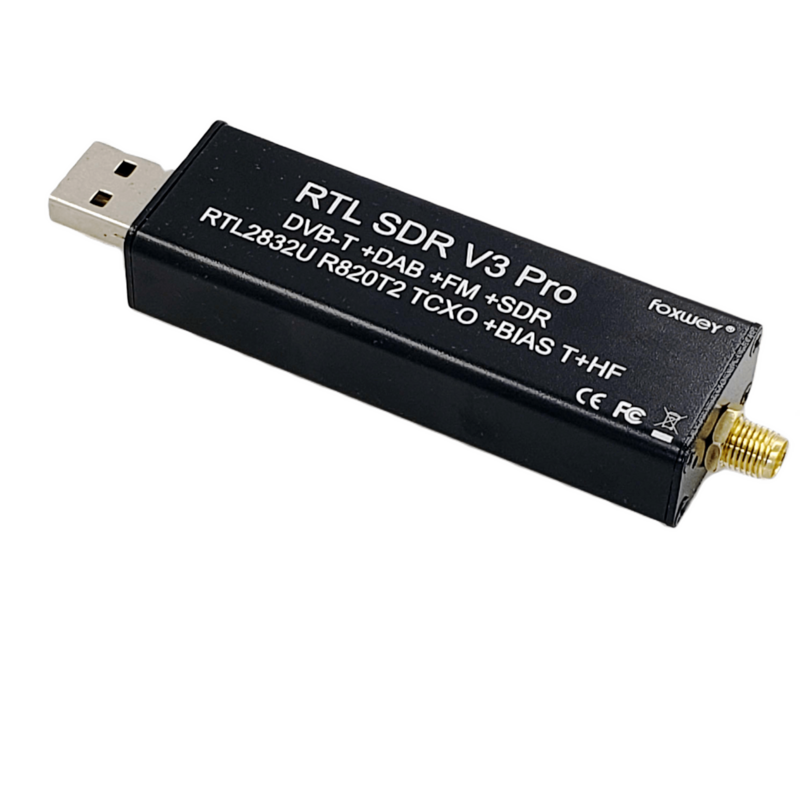 Receptor RTL SDR V3 Pro con chipset, RTL2832-RTL2832U R820t2 para radio Ham, SDR RTL para 500 Khz-2 GHz, UHF, VHF, HF, AM, FM