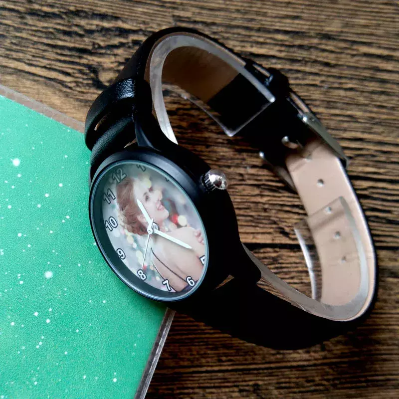A3317w jam tangan DIY cetak foto jam tangan jam tangan kustom desain logo hadiah ulang tahun untuk kekasih gambar JAM kustom