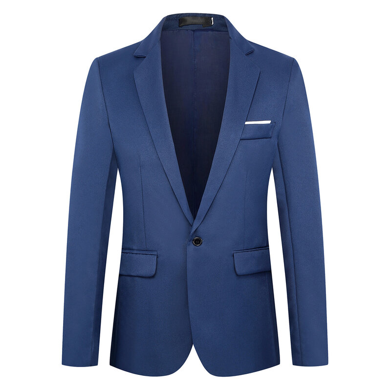 Herren-Business-Anzug mit einem Knopf, anti statisch, schmutz abweisend und falten beständig für Frühling, Winter und Herbst